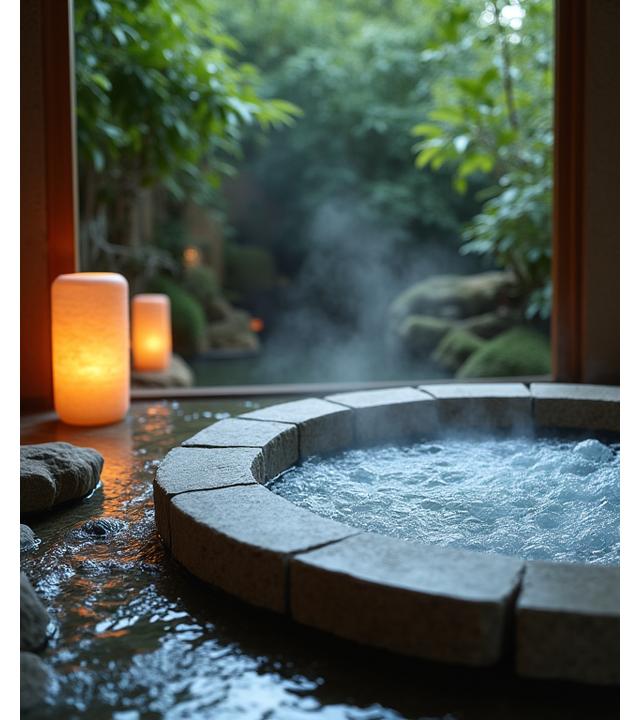 Waza Suitesのプライベート露天風呂